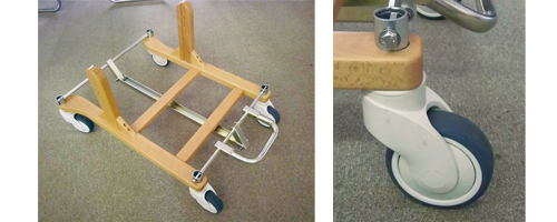車椅子用木製セントラルロックユニット